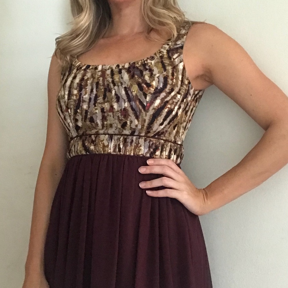 Antonio Melani burgundy cocktail dress
